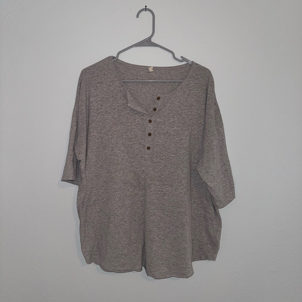 Wishlist Heather Gray Short Sleeve Top